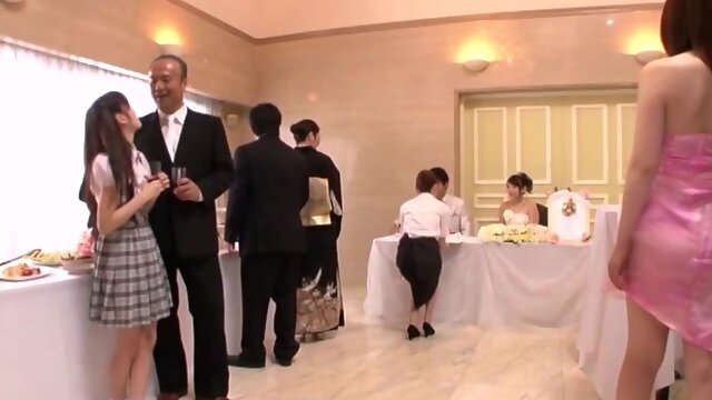 Group sex on the japanese wedding