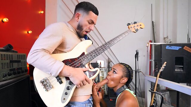 Pigtailed ebony Asteria Diamond gets deeply fucked