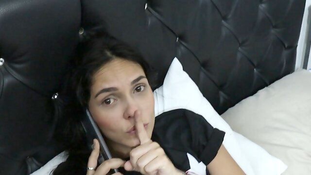 Talking On Phone, 18 Years Old, Venezuelan, While On The Phone, Amateur