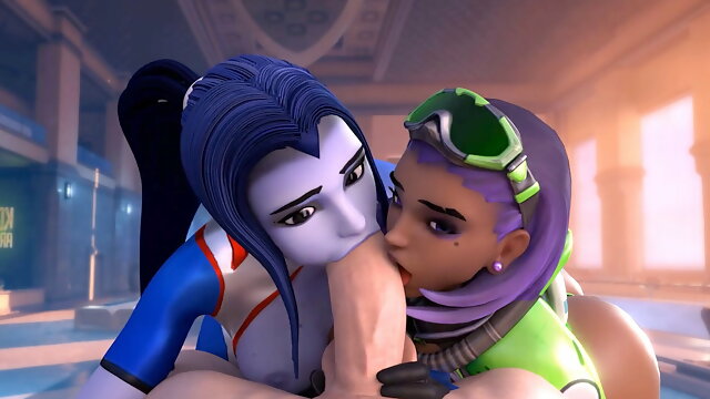 Widowmaker And Sombra Sucking Your Dick (POV)