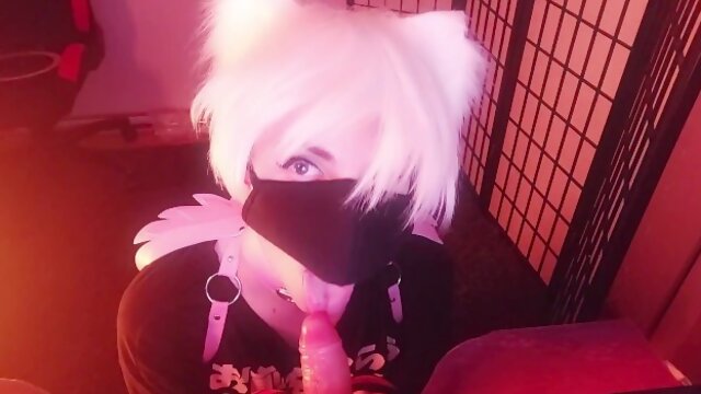 Tied Femboy Despretly Trying To Cum While In Chastity Cage