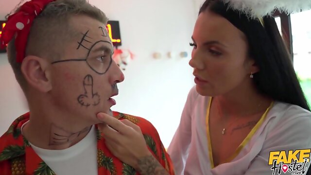 Amoral young sluts 3some heart-stopping porn video