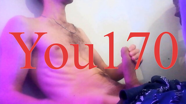 The guy enjoys masturbating cock and cums very plentifully and powerfully