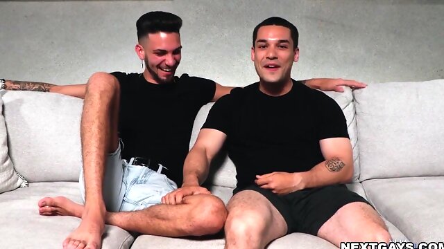 Andrew Miller smashes Liam Skyes cock-squeezing crevice