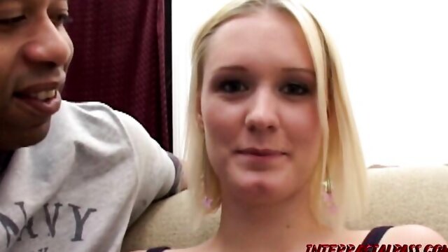 Interracial Pass - pale blonde teen movie