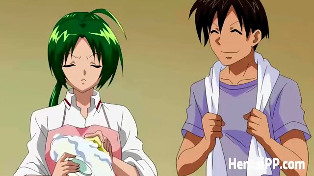 Uncensored Green Hentai Babe - Full on  HentaiPP.com