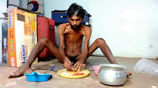 Hot boy Rajeshplayboy993 Cooking aalu curry part 1