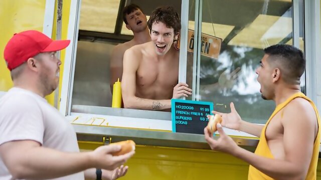 Food truck fuck with Finn Harding and Chris Cool