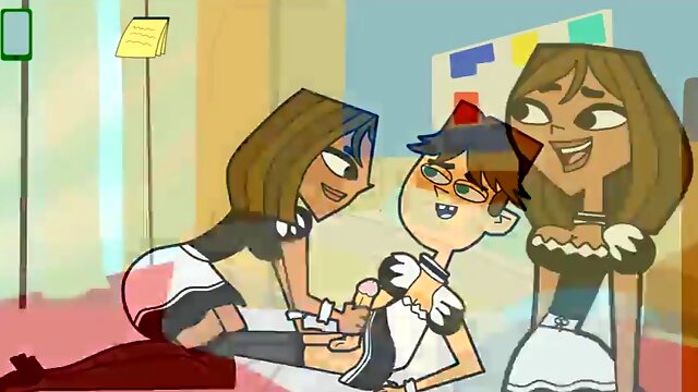 Gameplay Total Drama Harem - Part 7 - Sexy Maid And The Handjob By LoveSkySan