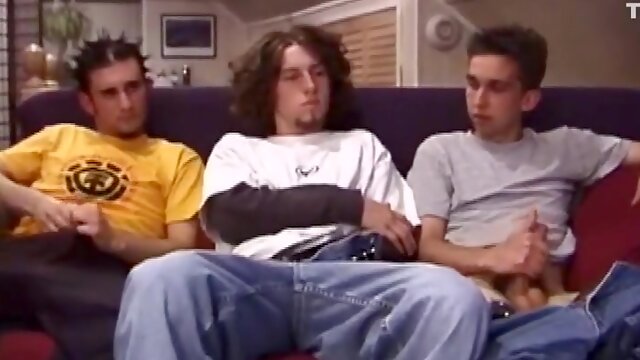 Three Boys Have A Sex Orgy