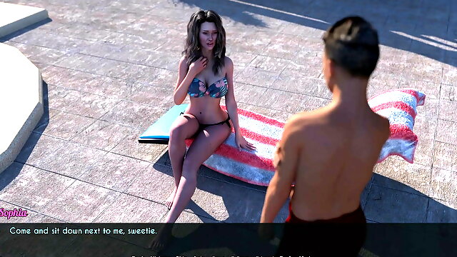 3d Game - Wife and Mother - Hot Scene #3 - Sunbathing with Dylan AWAM