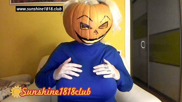 Tit Pump, Halloween, Saggy Bondage, Webcam