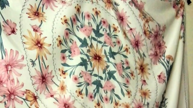 Erotic solo masturbation with teen brunette