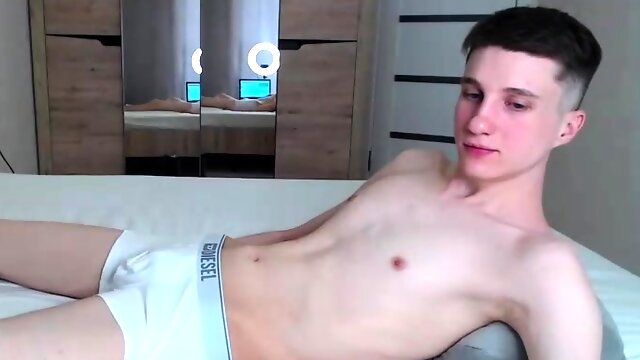 Twink cute home emo gay jerking