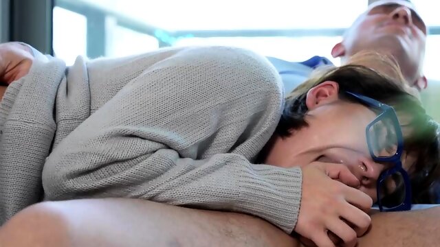 Jealous stepdaughter wants to taste her stepdads cock too