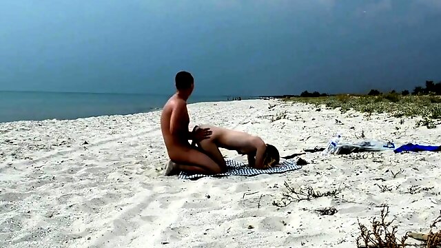 Real public beach fun