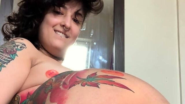 Stacked brunette goes solo toys and masturbation