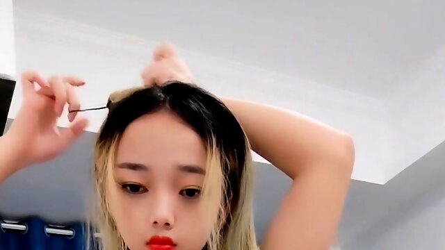 Amateur tiny asian college teen