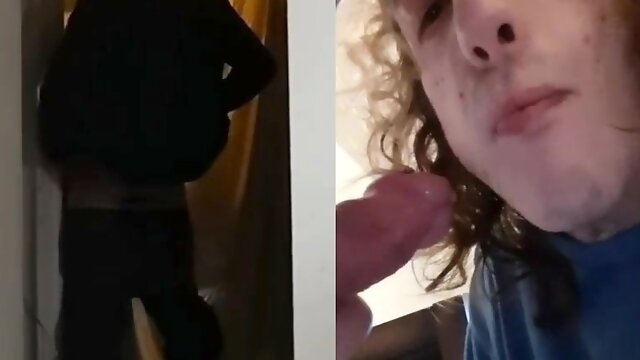 Drinking piss from British tap and swallowing his cum