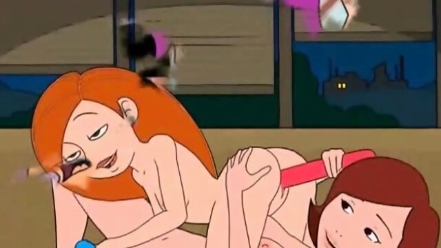 Milf and teen lesbian toons