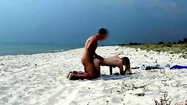 Real public beach fun