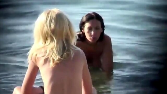 Just real nude MILFs at beach - voyeur