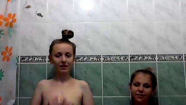 Lesbian teen shower