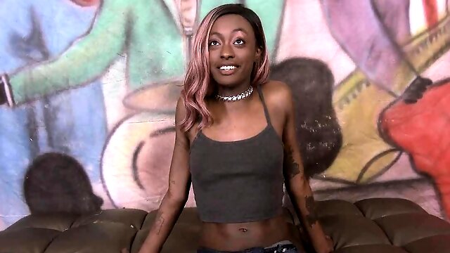 Black Skank Zo Lala Gives A Naked Interview