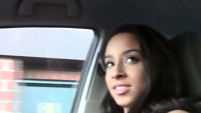 Fucking my sexy black gf in the car