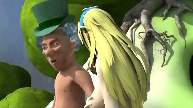 3D Alice in Wonderland gets fucked by the rabbit