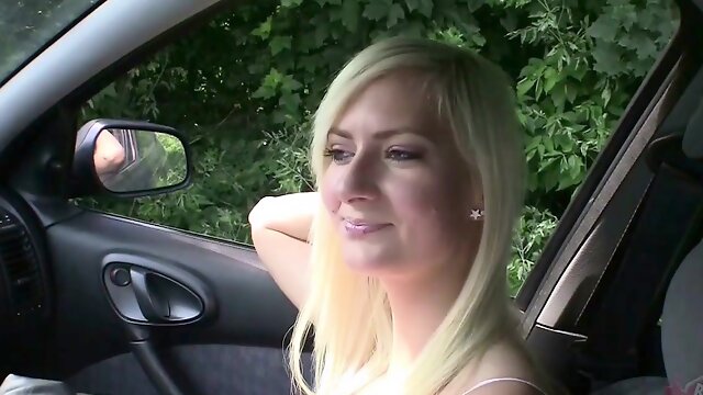 Bitch STOP - Squirting blonde fucked in the car