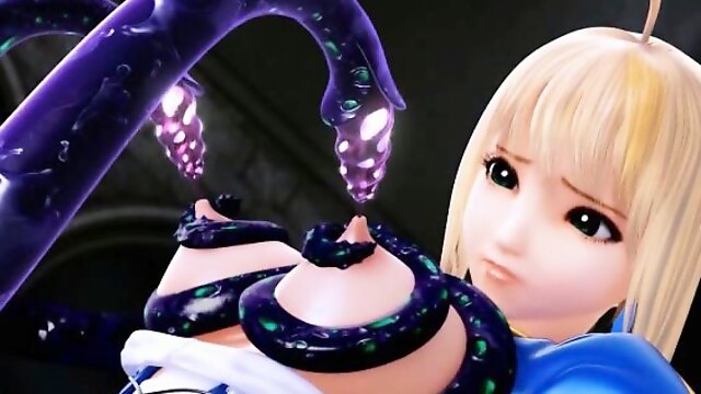 3D tentacle attack hentai
