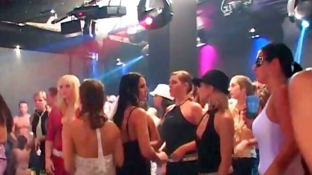 Clothed wet sluts stripping at a hardcore party orgy