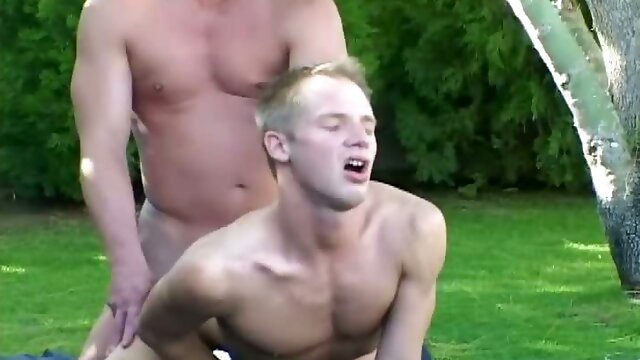 Mature gay dude gets his hard dick part4