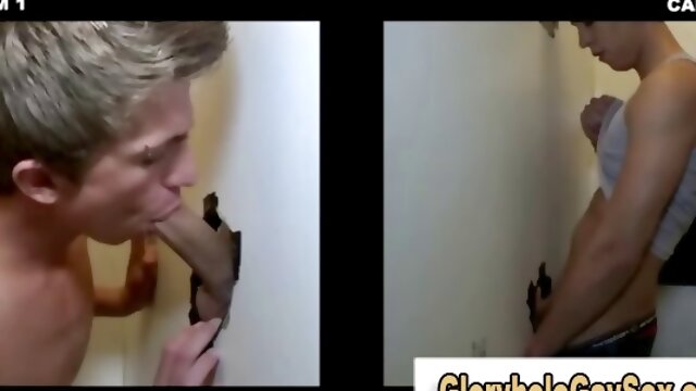 Straight guy tricked into gay blowjob at the gloryhole