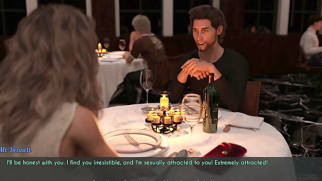 3d Game - A Wife And StepMother - Hot Scene #11 - Dinner with Bennett AWAM
