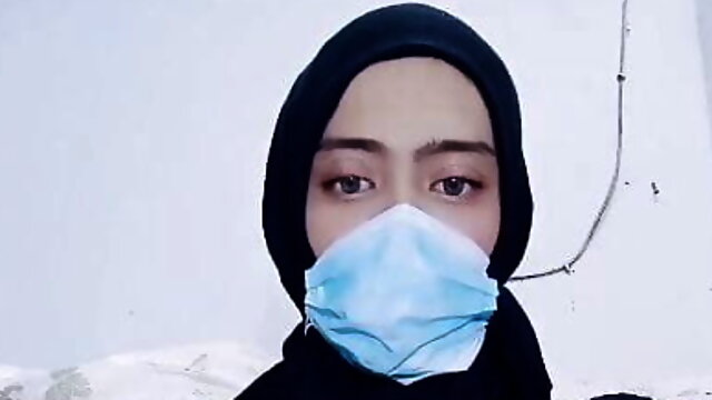 Cute Hijab Accidentally Premature Cum