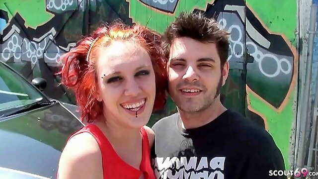 Skinny Redhead Punk Teen Mystick Moons Pickup for Lost Place Fuck