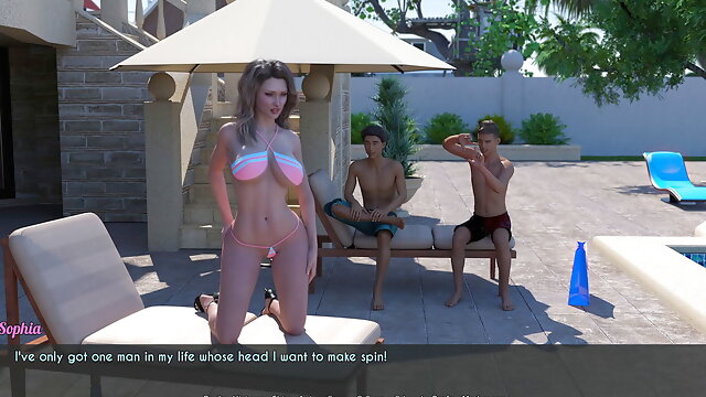 A Wife And StepMother - AWAM #9b - sexy bikini - 3d game