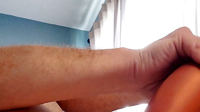 Slink slides in and out.squat thick worm dildo