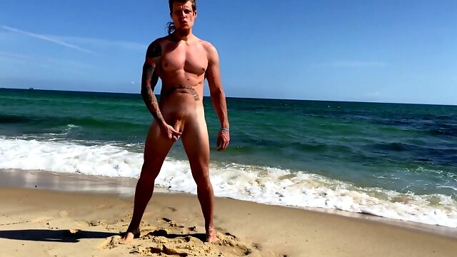 Beach Gay Cum