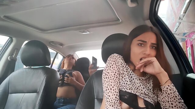 My Boyfriend Records Us With My Friend Using Lovense In His Car