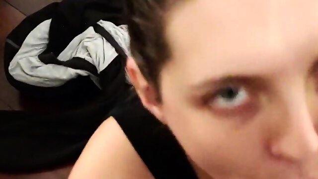 Provoking milf working her lovely lips on a big black cock