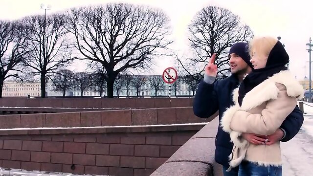 Petite Russian babe introduced to the pleasures of anal sex