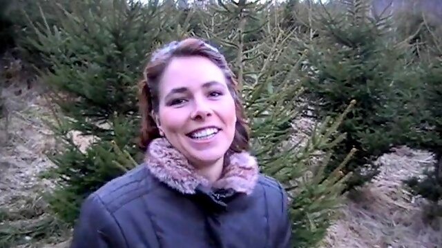 Freaky amateur wife sucks a POV cock clean in the outdoors