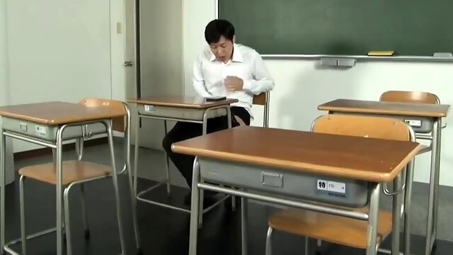 Dominant Asian schoolgirl satisfies her teachers anal needs