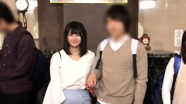 Lovely Japanese babes enjoying wild sex action on hidden cam