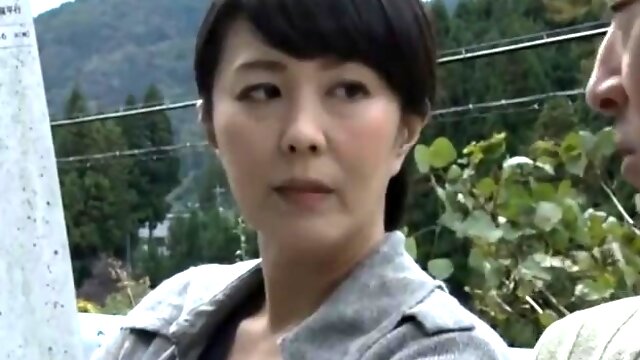 Attractive Japanese wife gets banged rough in the outdoors
