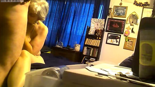 Hot amateur granny fulfills her need for cock on hidden cam