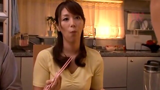 Attractive Japanese mom has torrid sex with a young stud